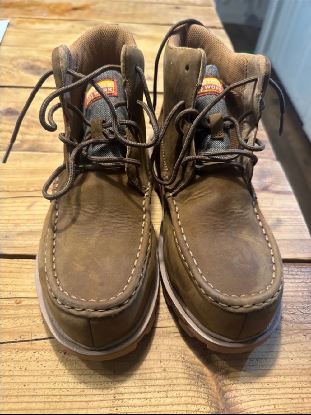 Twisted X Brown Moc Toe Work Boots